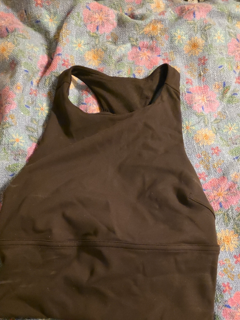 lululemon athletica Black Crop Tank Top